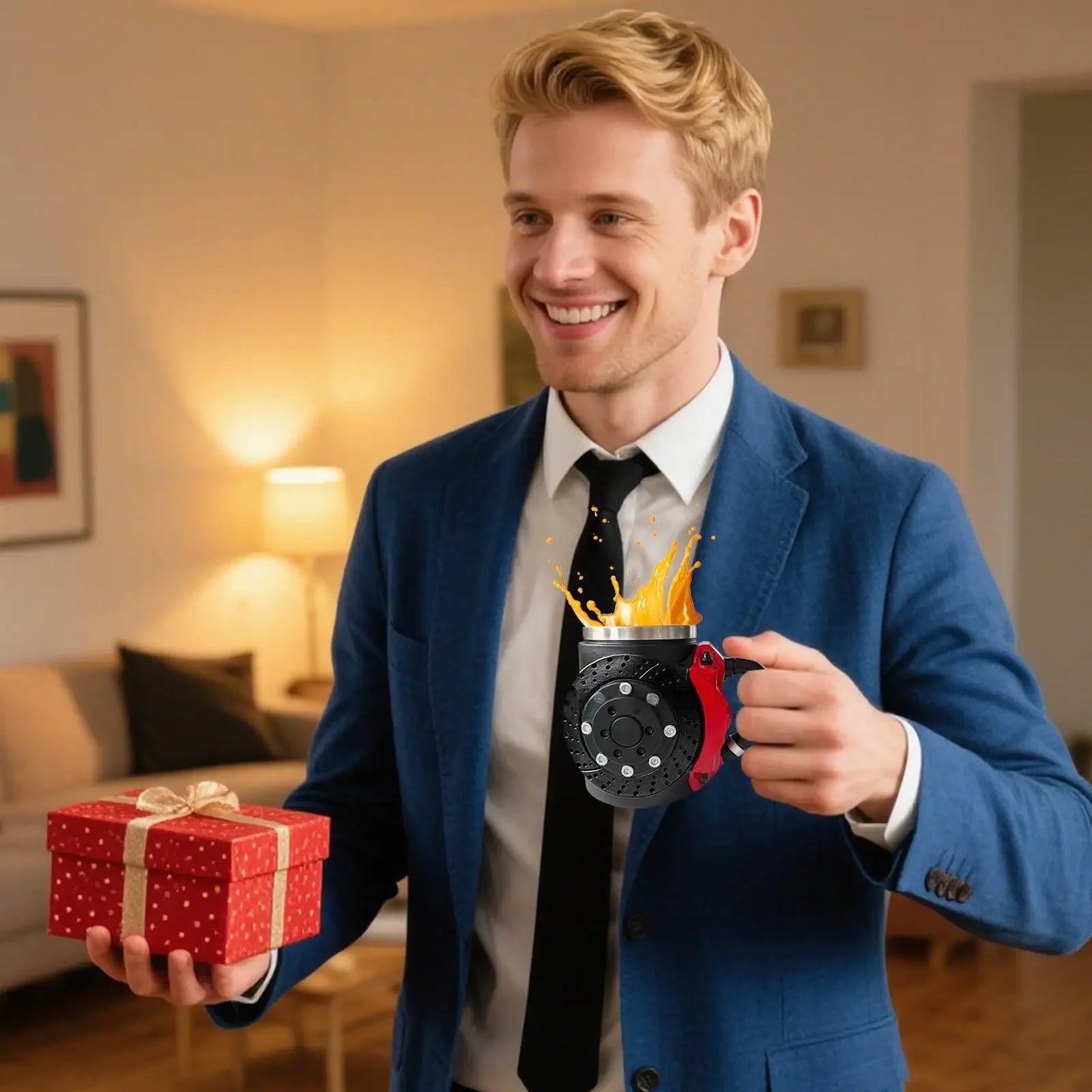 Ergonomic Brake Pad Coffee Mug